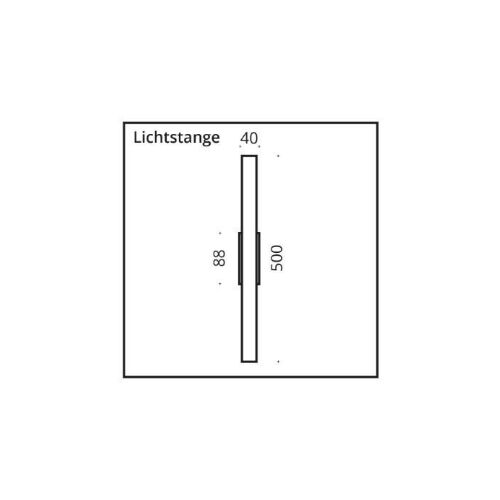 Top Light LICHTSTANGE Sockel für Linestra S14d 40x48x88mm