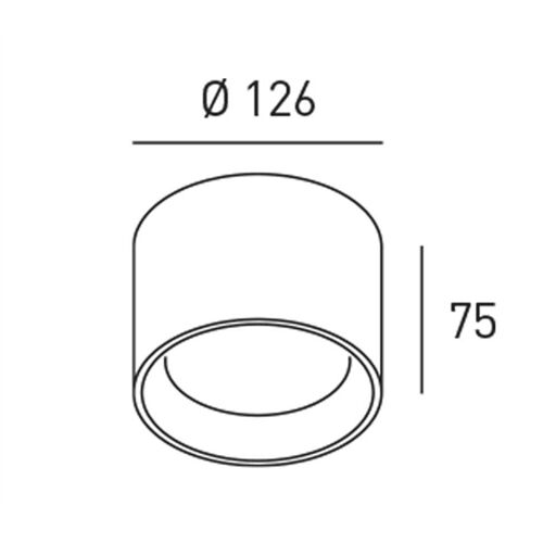 DLS RINGO LED 14W 2700K CRI-90 1285Lm IP54 D126 H75