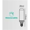 FLOS Leuchtmittel LED E14 8W 220-240V 2700K 900Lm D=280 L=110mm