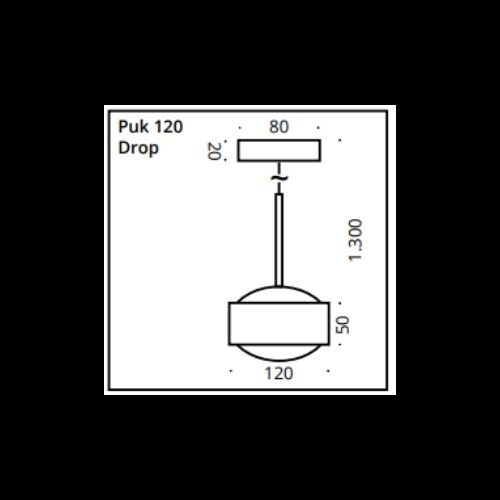 Top Light PUK! PRO Avantgarde 120 DROP 2x10W 1340Lm 2700K