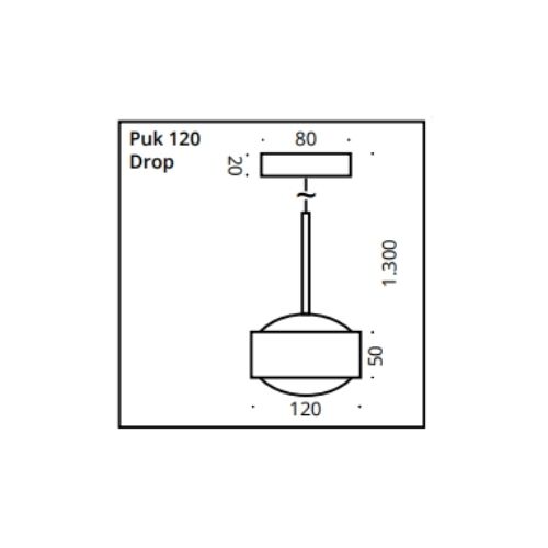 Top Light PUK! PRO Avantgarde 120 DROP 2x10W 1340Lm 2700K
