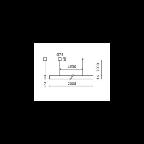 ALS MPL LED 22W 3000K 870Lm 120° L-2008 x B-7 H-16mm