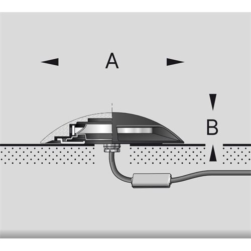 BEGA.. Bodeneinbauleuchte 1 Sek=180° D=270 7W 3000K 230V