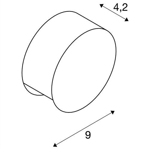 SLV PEMA®Wand 3,3W 3000K 190Lm D=9 A=4,2cm IP55