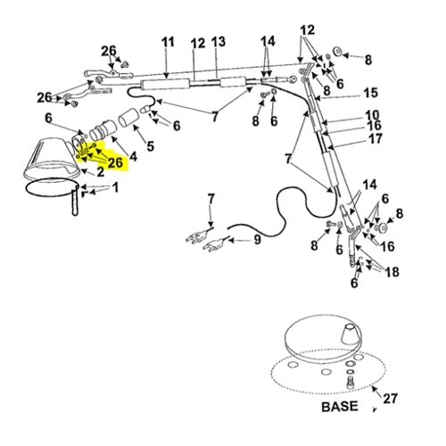 Artemide Ersatzteile Schraube/Mutter M3 Befestigung am Tolomeo-Kopf