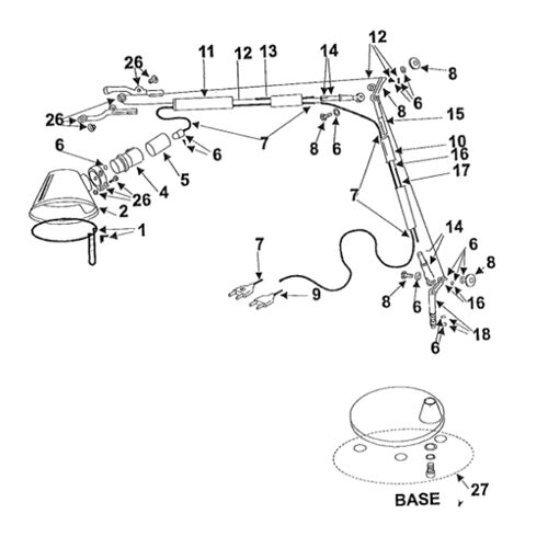 Artemide Ersatzteile Schraube/Mutter M3 Befestigung am Tolomeo-Kopf