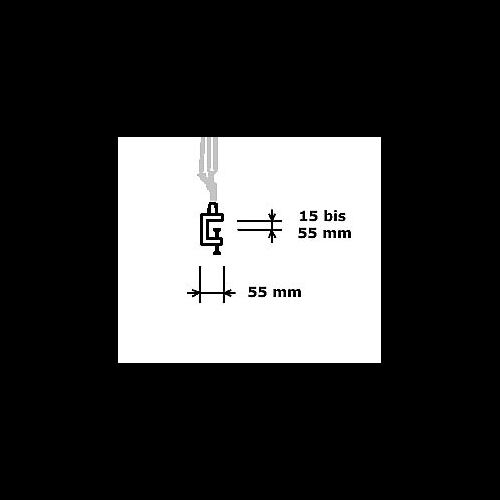 Artemide Tischklemme für TOLOMEO, Klemmbereich 15-55mm