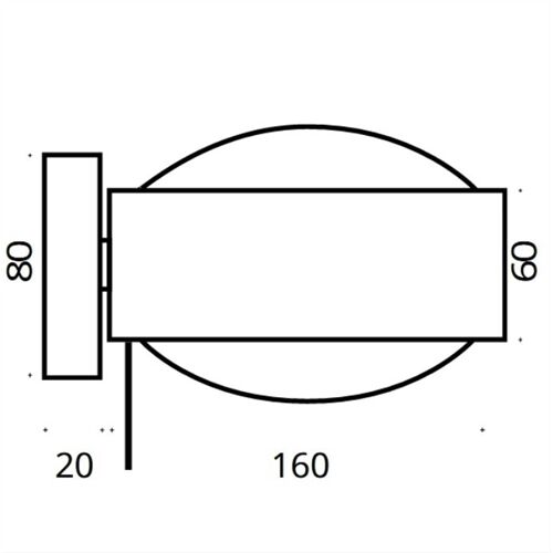 Top Light Puk! Avantgarde 160 Wall 2x10W 1340Lm 2700K
