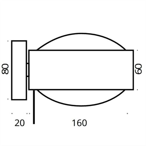 Top Light Puk! Avantgarde 160 Wall 2x10W 1340Lm 2700K