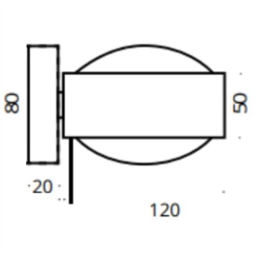 Top Light Puk! Avantgarde 120 Wall 2x10W 1340Lm 2700K