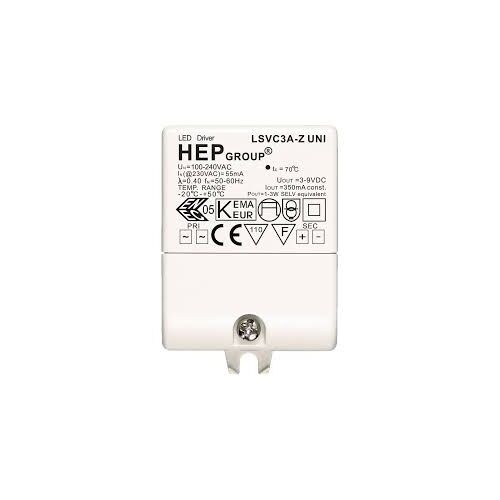HEP Treiber 1-3W 350mA 3-9V 37x50x20mm