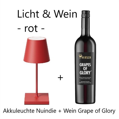 WeinRemise AkkuLeuchte Nuindi & Grapes of Glory