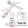 Artemide Ersatzteile unterer Rahmen TIZIO 50 Gewichtshalter/Verbinder