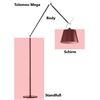Artemide TOLOMEO MEGA Body E27 ON/OFF Ohne Fuß/Schirm