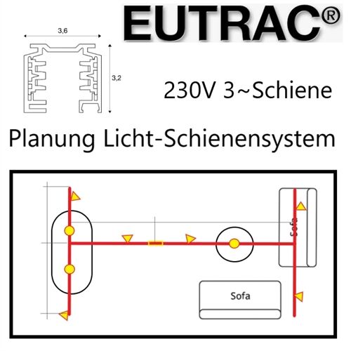 MitteLicht OnlinePlanung Lichsystem 230-3 inkl. Konfiguration