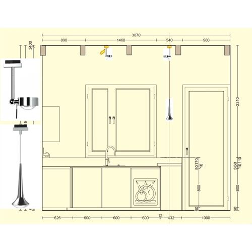 MitteLicht OnlinePlanung Lichsystem 230-2 inkl. Konfiguration