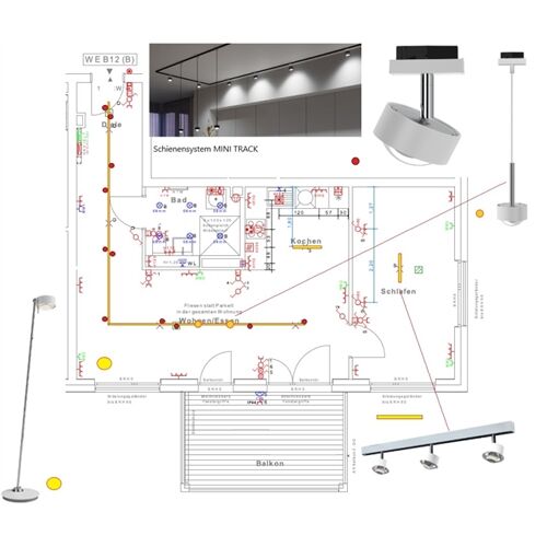 MitteLicht OnlinePlanung Lichsystem 230-2 inkl. Konfiguration