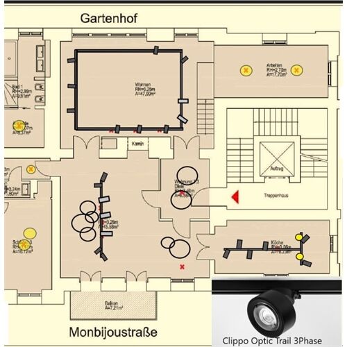 MitteLicht OnlinePlanung Lichsystem 230-3 inkl. Konfiguration