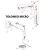 Artemide Ersatzteile GELENK für Tolomeo Micro Fuß/Arm, Neue Version