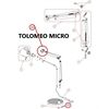 Artemide Ersatzteile Befestigungsset Tolomeo MICRO Bodenplatte
