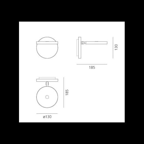 Artemide DEMETRA FARETTO 8W 2700K 360Lm TouchDim