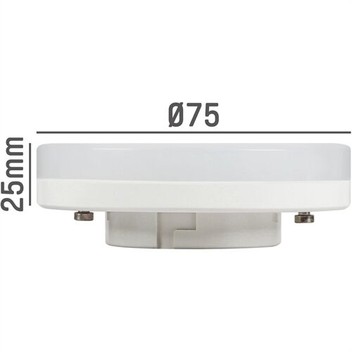 SLV LED GX53 6W 3000K 490Lm CRI94 120° D=75mm