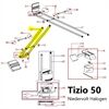Artemide Ersatzteile unterer Rahmen TIZIO 50 Gewichtshalter/Verbinder