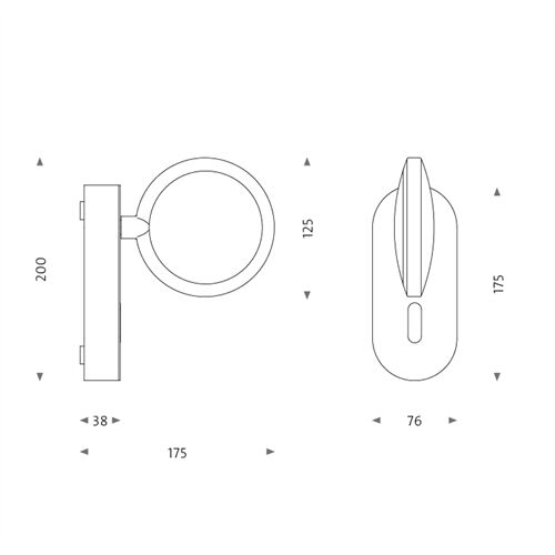 Mawa Maggy 4 2700K ,weiß matt, Schalter