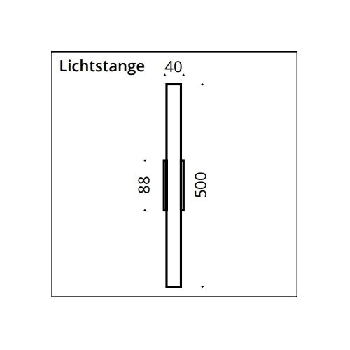 Top Light LICHTSTANGE KLEMMI Zuleitung/schalter klar LEDopal