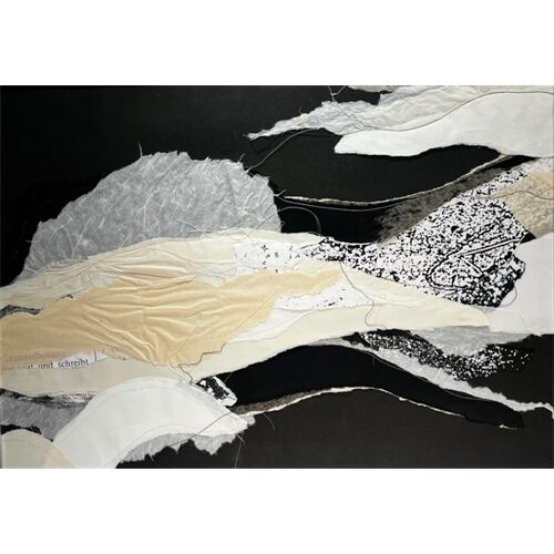 Christian Ewald Wolke 2"schreibt" Serie "Wolkenzug" Rahmen 50x70cm