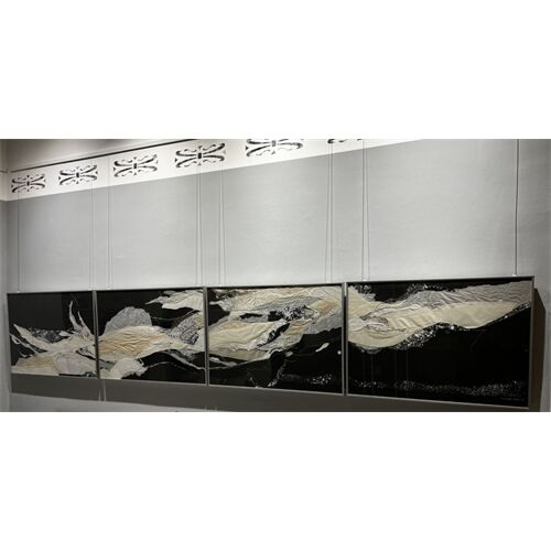Christian Ewald Wolke 2"schreibt" Serie "Wolkenzug" Rahmen 50x70cm