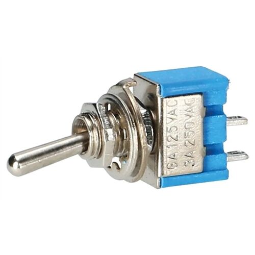 GHP Mini Kippschalter M6 230V 1pol. 3A Aus/Ein Lötan.