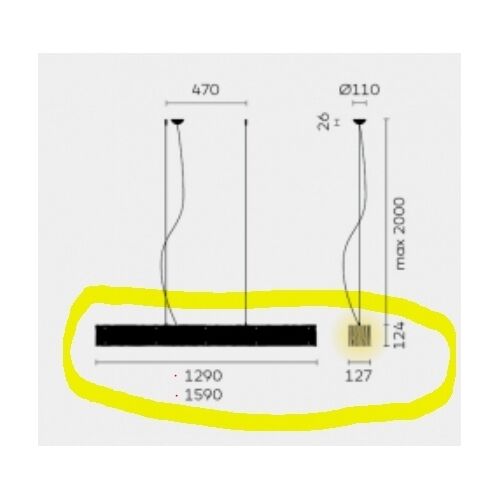 BELUX Polyestervlies one by one 30 Innen 1290x124 Pendel