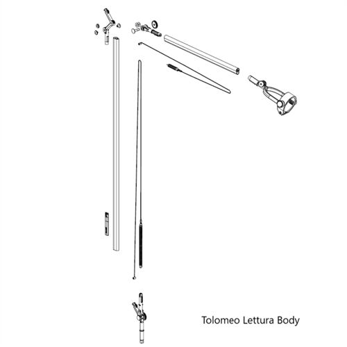 Artemide Ersatzteile TOLOMEO LETTURA Ersatz-Seil Langer Arm mit Halter
