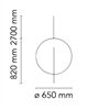 FLOS OVERLAP S1 1xE27 D=650 H=820mm