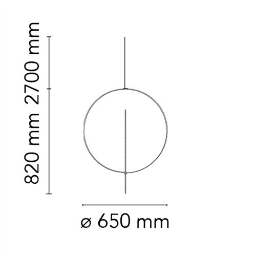FLOS OVERLAP S1 1xE27 D=650 H=820mm