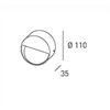 DLS Wandleuchte VIGO LED 4W incl.Driver,IP54,D110 T35