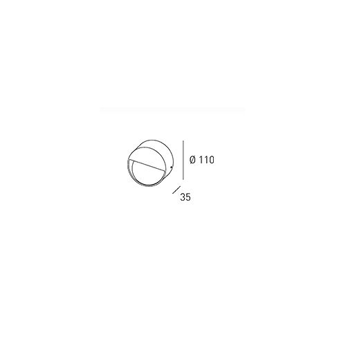 DLS Wandleuchte VIGO LED 4W incl.Driver,IP54,D110 T35