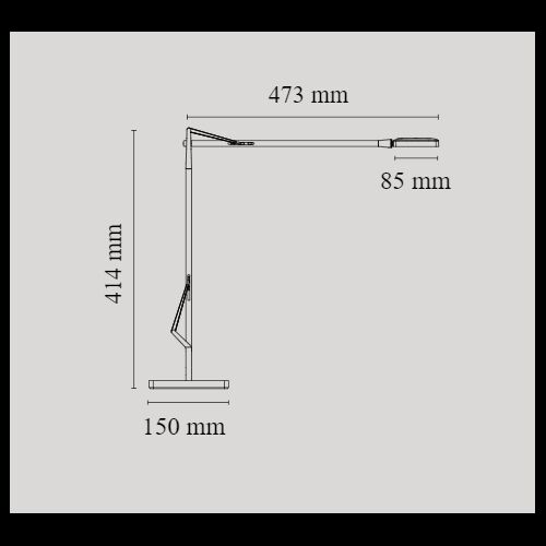 FLOS ARBEITSPLATZLEUCHTE KELVIN EDGE LED 7W WARMDIMM