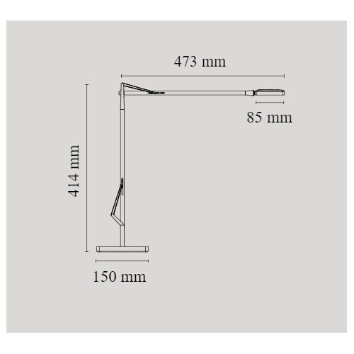 FLOS ARBEITSPLATZLEUCHTE KELVIN EDGE LED 7W WARMDIMM