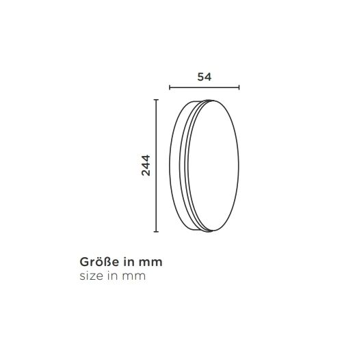 IP44.de Außen Wandleuchte lisc ceiling 14W/815lm