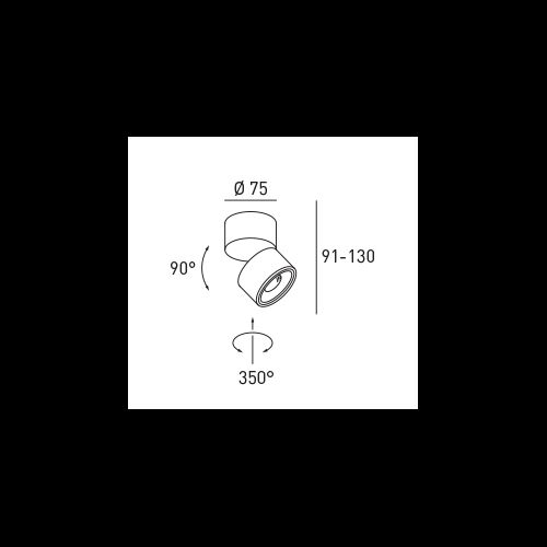 DLS CLIPPO S 1x9,5W/45-915Lm/34°/1910-3000K PhaseDimb