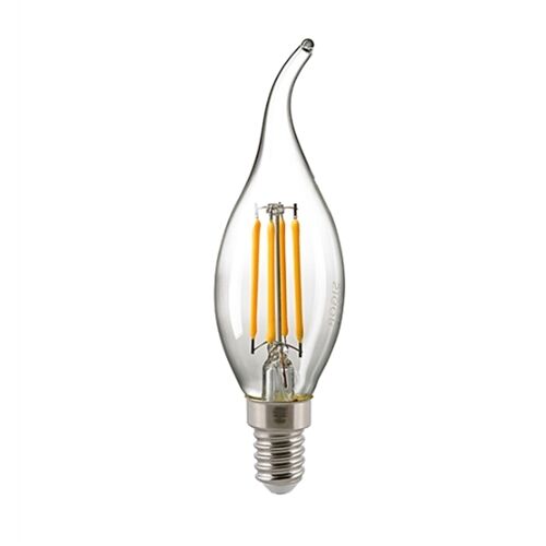 SIGOR 4,5W Kerze Fila Windstoß klar E14 470lm 2700K dim