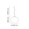 FLOS Pendelleuchte GLO-BALL S2 D=45cm E27 Glasschirm