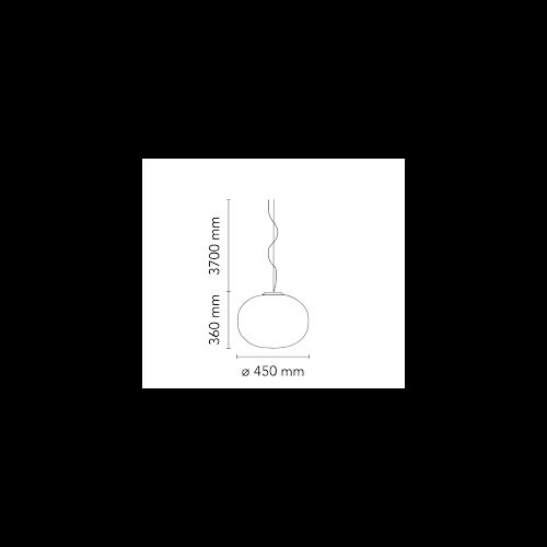 FLOS Pendelleuchte GLO-BALL S2 D=45cm E27 Glasschirm