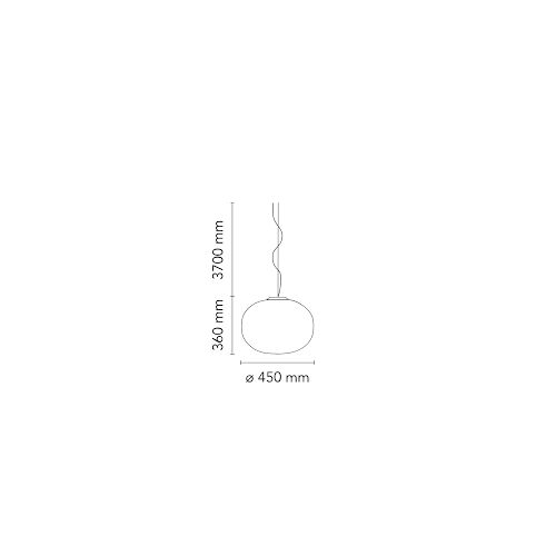 FLOS Pendelleuchte GLO-BALL S2 D=45cm E27 Glasschirm