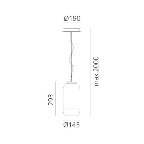 Artemide Glas-Pendel GOPLE MINI SUSPENSION E14 (LED)