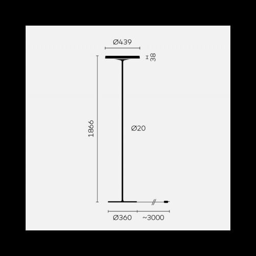 BELUX DISK-Stehleuchte 14-8030 Multisensor