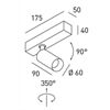 DLS SATURNO 1 xLED 9,3W 32° 2700K 860Lm phasedim