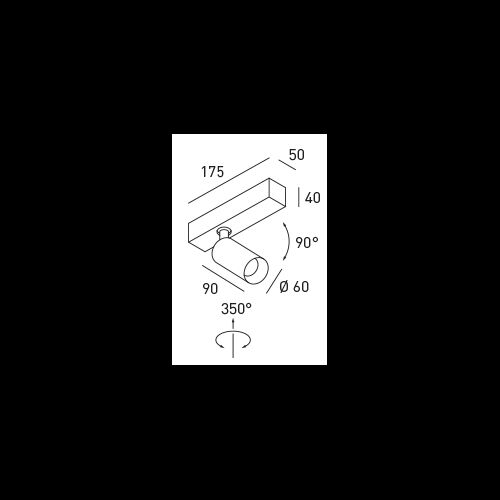 DLS SATURNO 1 xLED 9,3W 32° 2700K 860Lm phasedim